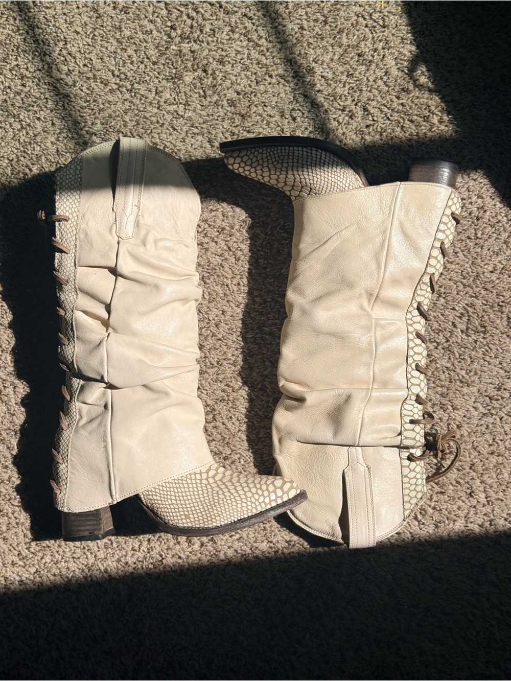 Freebird White boots